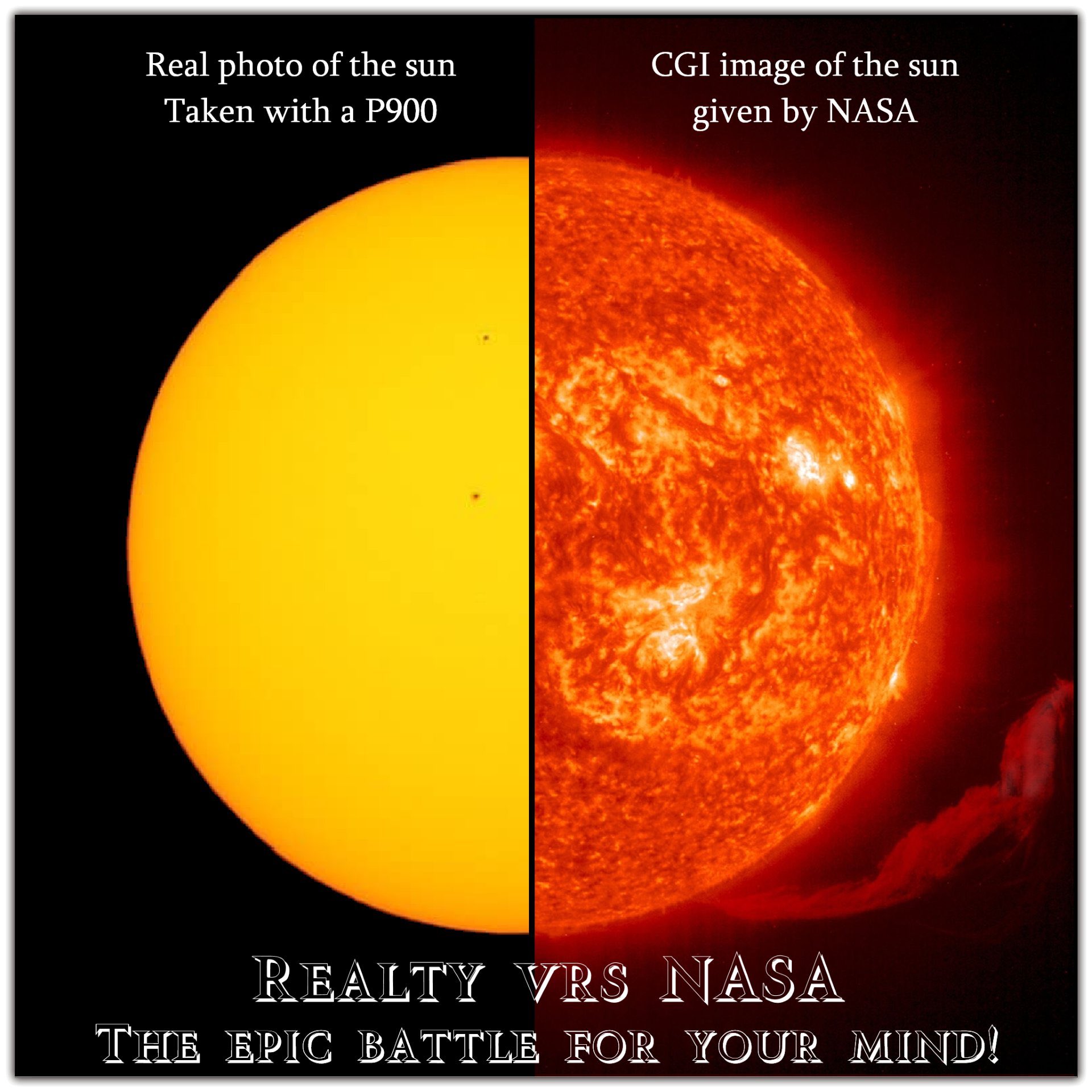 太陽の比較写真